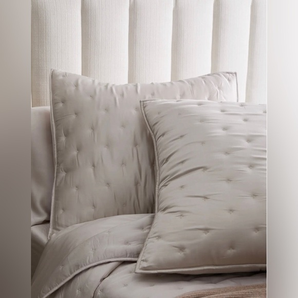 Quince Bamboo Quilted Euro Sham - Sand - Euro Size - Picture 1 of 8